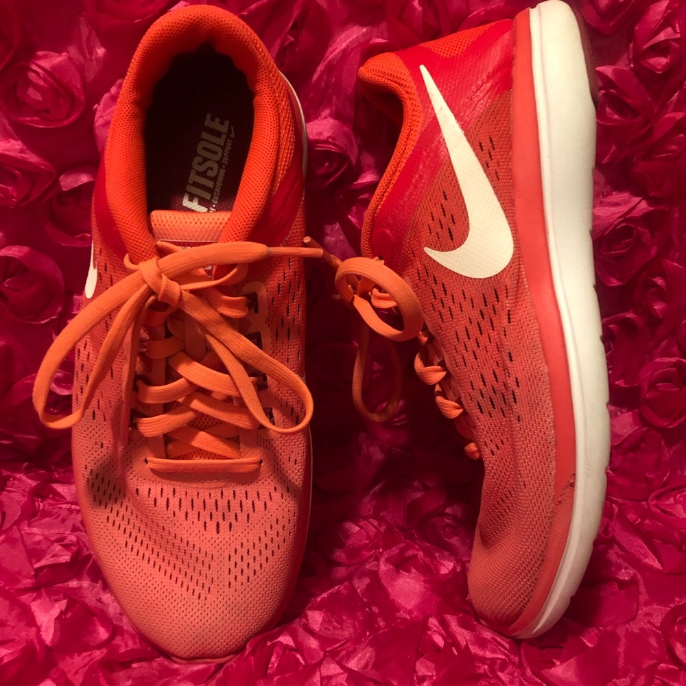 Nike Flex 2016 RN 830751-800 Bright Mango /White - Picture 2 of 8